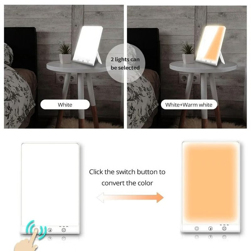 Bionic Sunlight Therapy Lamp with 5V Brightness Settings for Seasonal Mood Support