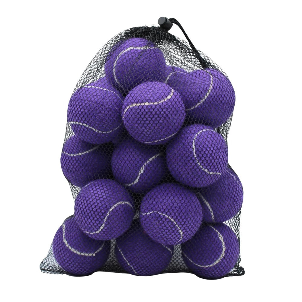 Practice Tennis Ball with Mesh Carrying Bag and Standard Size, Set of 20