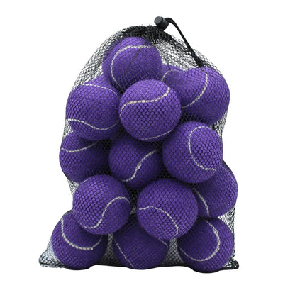 Practice Tennis Ball with Mesh Carrying Bag and Standard Size, Set of 20