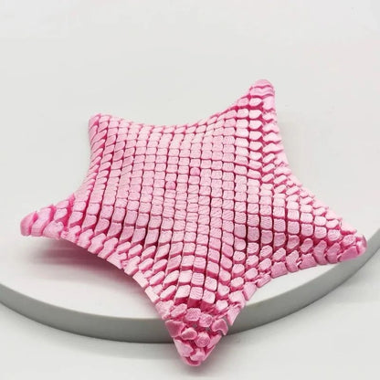 Articulating Ocean Star Fidget Toy with Movable Printed Joints for Desk Play