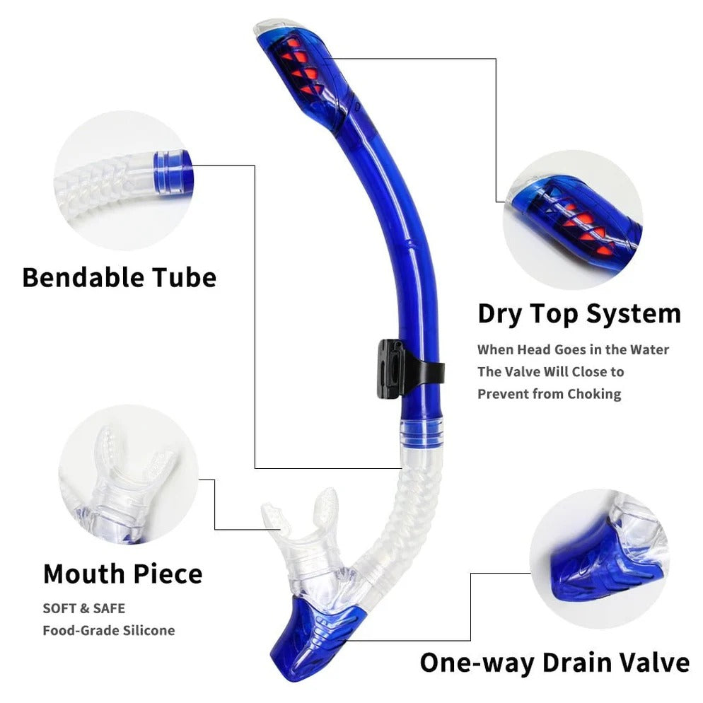 Tempered Glass Scuba Diving Mask with Adjustable Silicone Strap