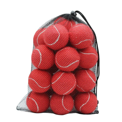 Practice Tennis Ball with Mesh Carrying Bag and Standard Size, Set of 20