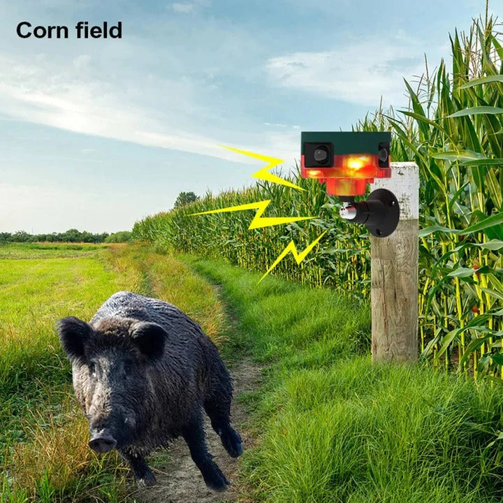 Solar Powered Animal Repeller with 360 Degree Detection Range