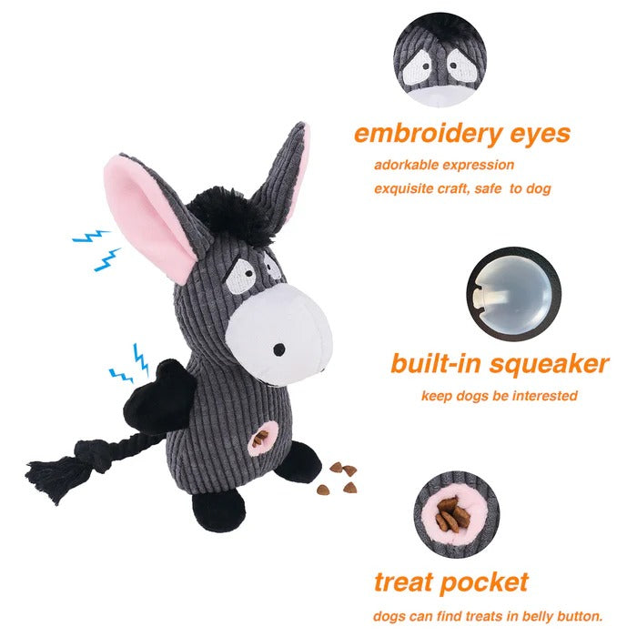 Rugged Plush Toy and Sturdy Fabric Plaything for Pets