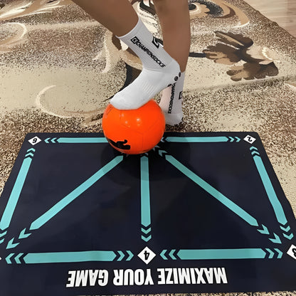 Football Training Mat with Guided Video Workout Program