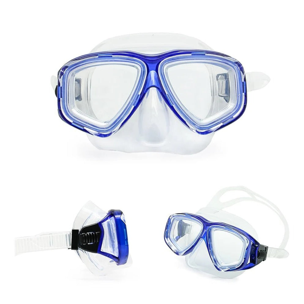 Tempered Glass Scuba Diving Mask with Adjustable Silicone Strap