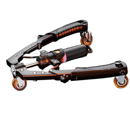 Hydraulic Chest and Arm Resistance Trainer with Adjustable Tension for Home Workouts