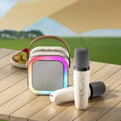 Wireless Karaoke Machine with Bluetooth Speaker and Microphone Input