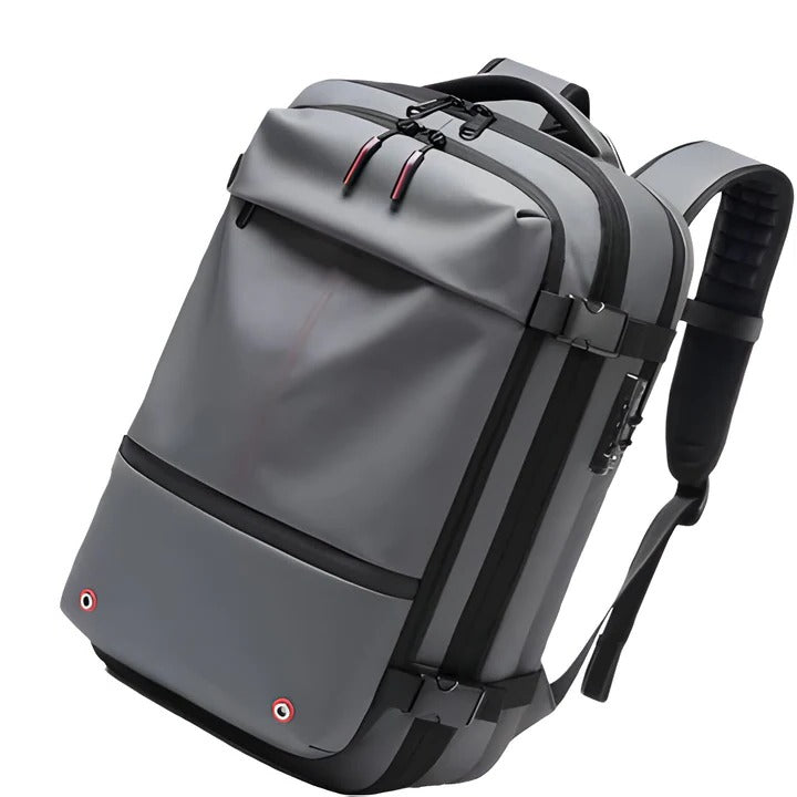 Backpack with Internal Compression System and Structured Design