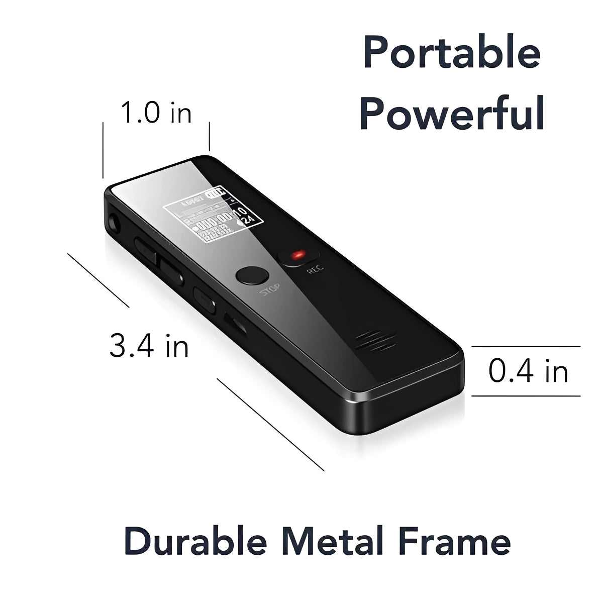 Digital Voice Recorder with Auto Save and Built In Speaker