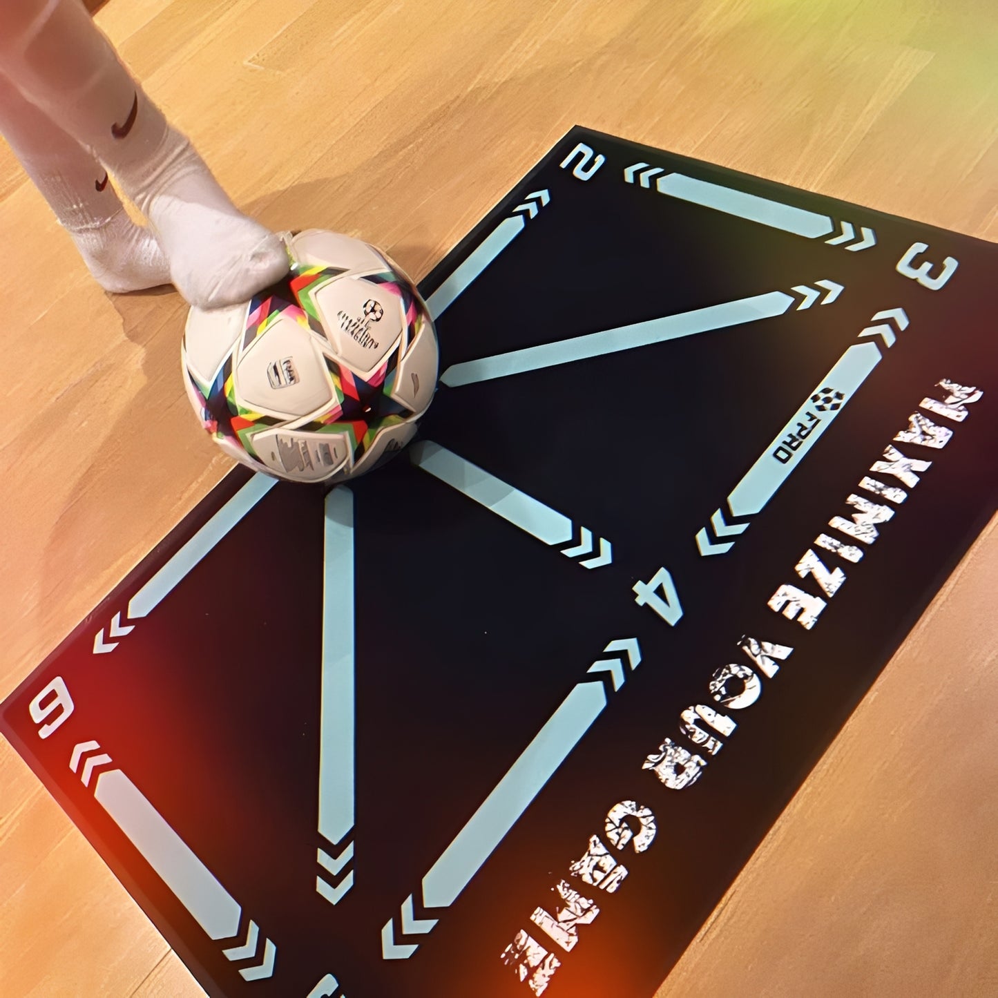 Football Training Mat with Guided Video Workout Program