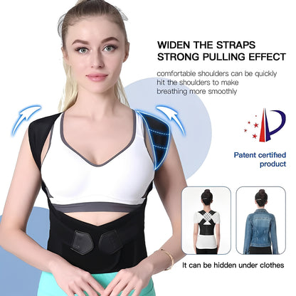 Lightweight Posture Support with Adjustable Shoulder Straps