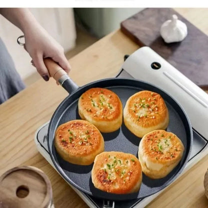 Cast Iron Crepe Pan for Gas and Induction Cooktops