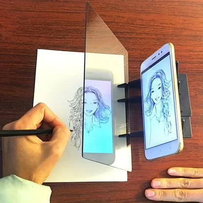 Transparent Sketch Tracing Pad with Light-Guided Projection for Drawing Accuracy