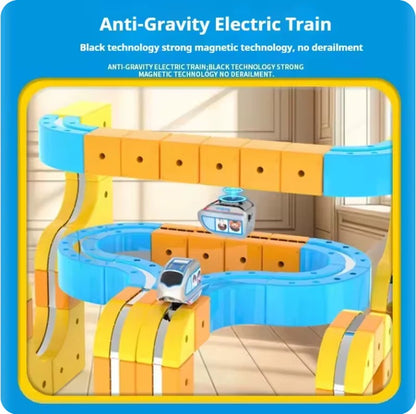 Kids Magnetic Track Building Set with Electric Train for STEM Learning