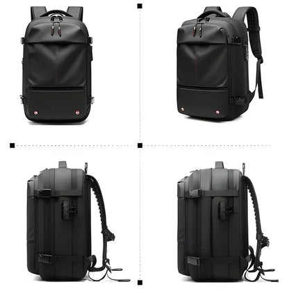 Backpack with Internal Compression System and Structured Design