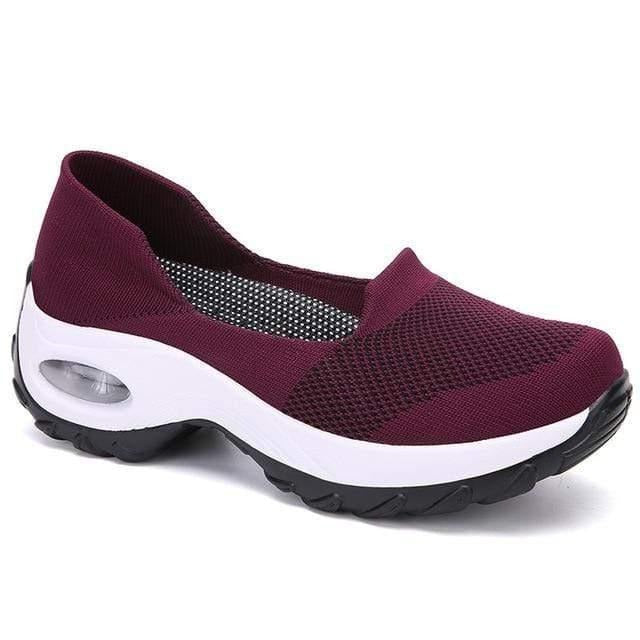 Ladies Breathable Mesh Sneakers with Orthopedic Arch Support and Air Sole