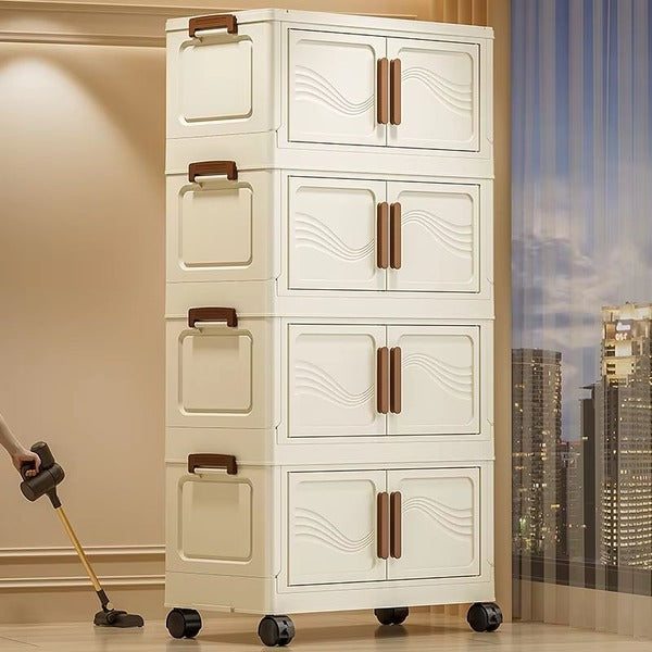 Modular Storage Bins with Hinged Doors and Water Resistant Seal