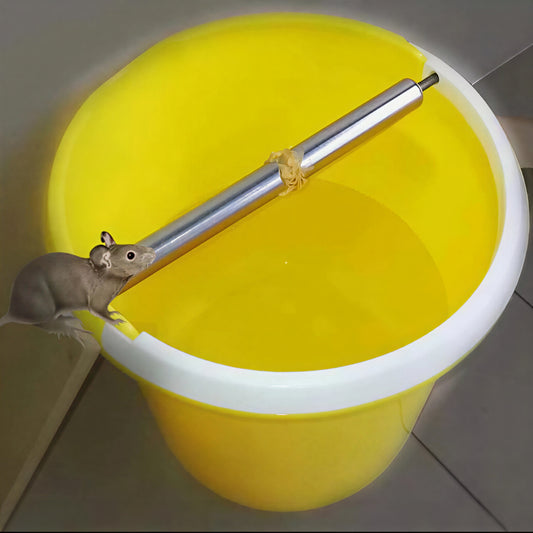 Stainless Steel Rolling Log Mouse Trap for Bucket Attachment Use