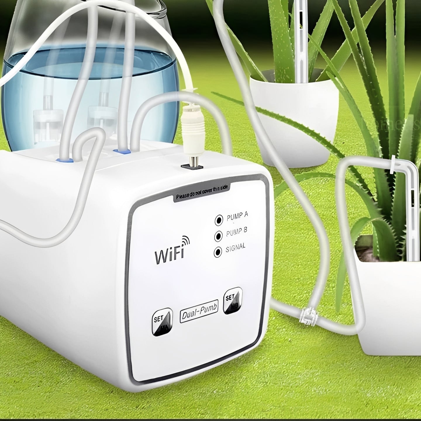WiFi Smart Plant Watering System with 20 Drip Ports