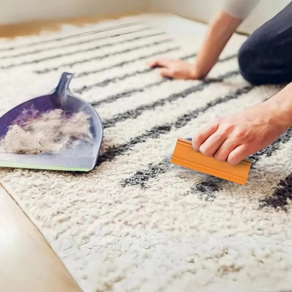 Reusable Pet Fur Remover with Ergonomic Handle for Carpets and Furniture