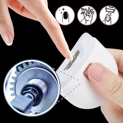Electric Nail Clipper with Automatic Grinding and Built In Light, Two Speed Settings