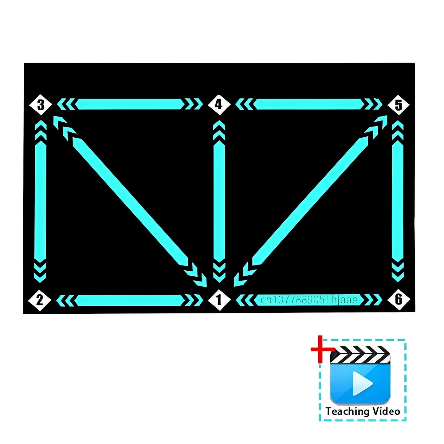 Football Training Mat with Guided Video Workout Program