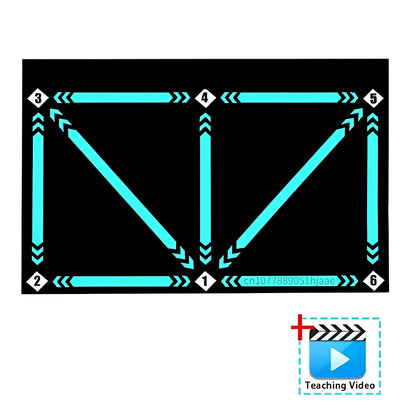 Football Training Mat with Guided Video Workout Program