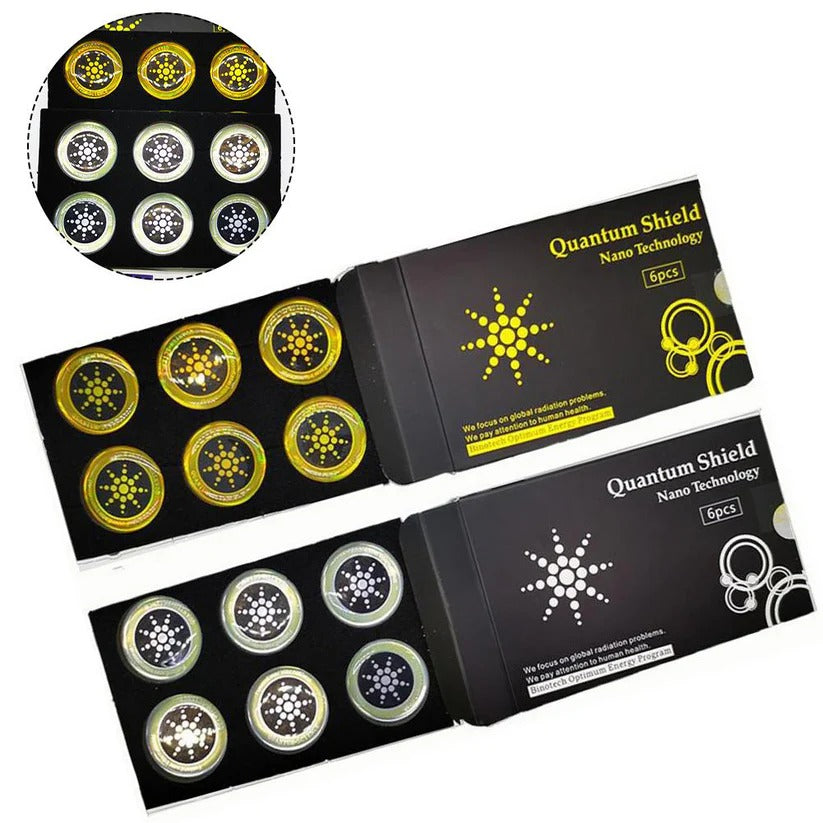 EMF Shielding Stickers for Cell Phones, Tablets and Laptops, 6-Pack