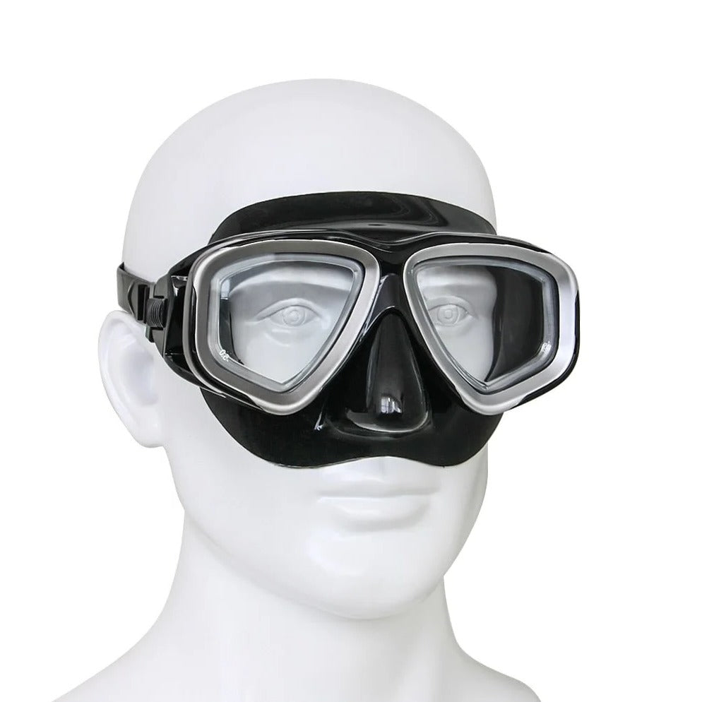 Tempered Glass Scuba Diving Mask with Adjustable Silicone Strap