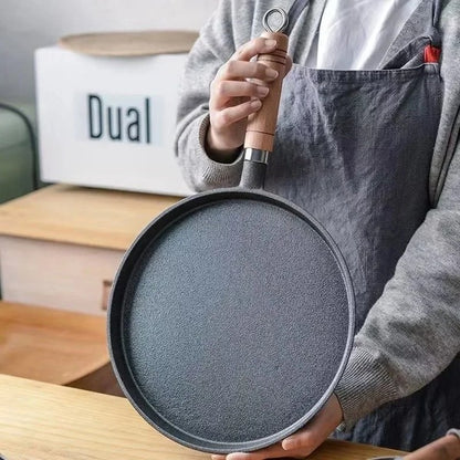 Cast Iron Crepe Pan for Gas and Induction Cooktops