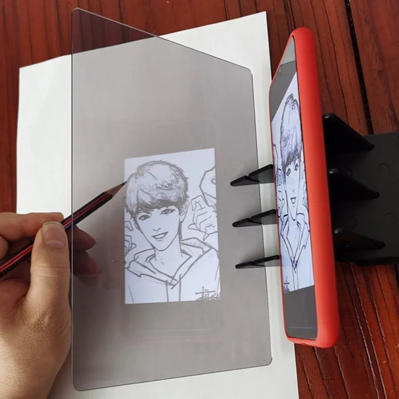 Transparent Sketch Tracing Pad with Light-Guided Projection for Drawing Accuracy