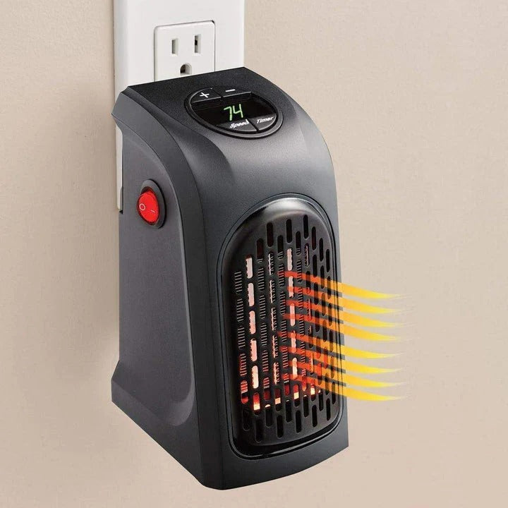 Portable Ceramic Electric Heater with Dual Heat Settings for Small Rooms