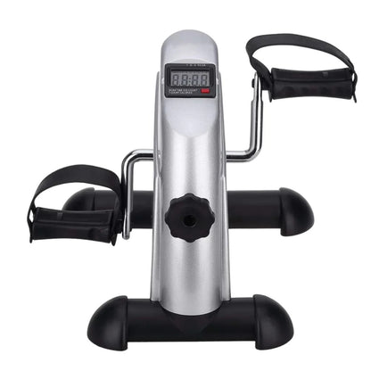 Portable Under Desk Exercise Bike Pedal Trainer with Adjustable Resistance and LCD Display