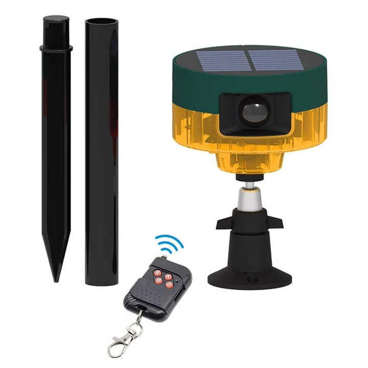 Solar Powered Animal Repeller with 360 Degree Detection Range