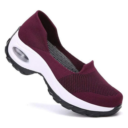 Ladies Breathable Mesh Sneakers with Orthopedic Arch Support and Air Sole