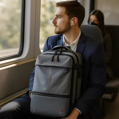 Backpack with Internal Compression System and Structured Design