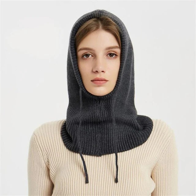 Cashmere Beanie Hat, Knit Headwear for Cold Weather