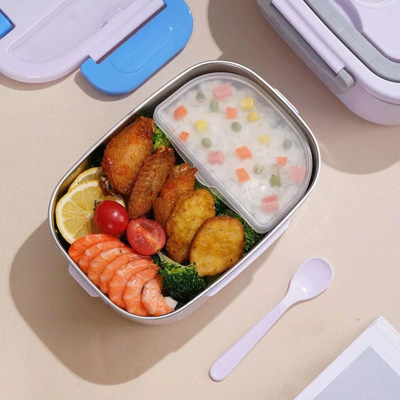 Portable Electric Lunch Box with Heating Function for Car and Home Use
