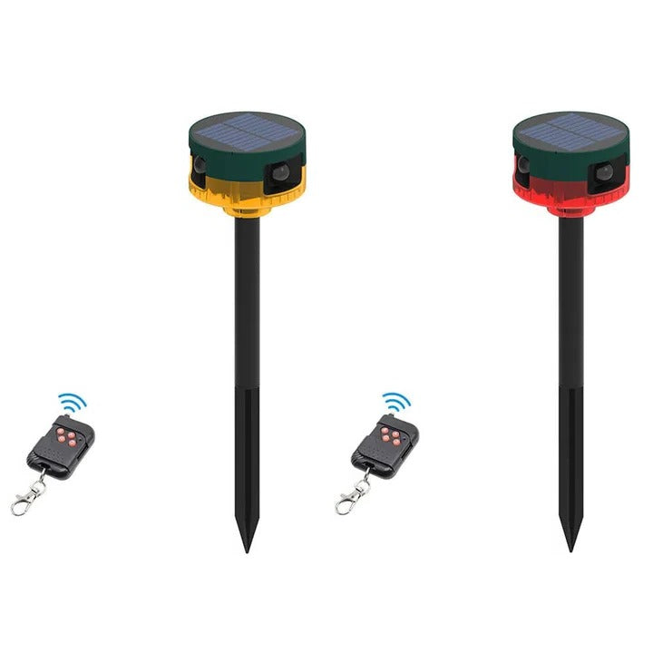 Solar Powered Animal Repeller with 360 Degree Detection Range