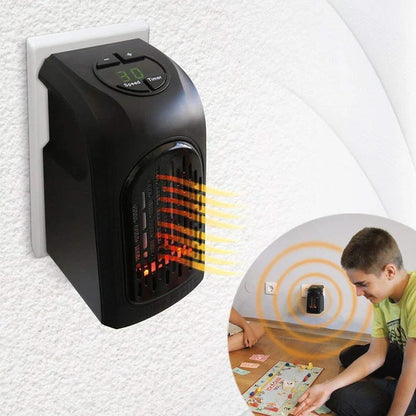 Portable Ceramic Electric Heater with Dual Heat Settings for Small Rooms