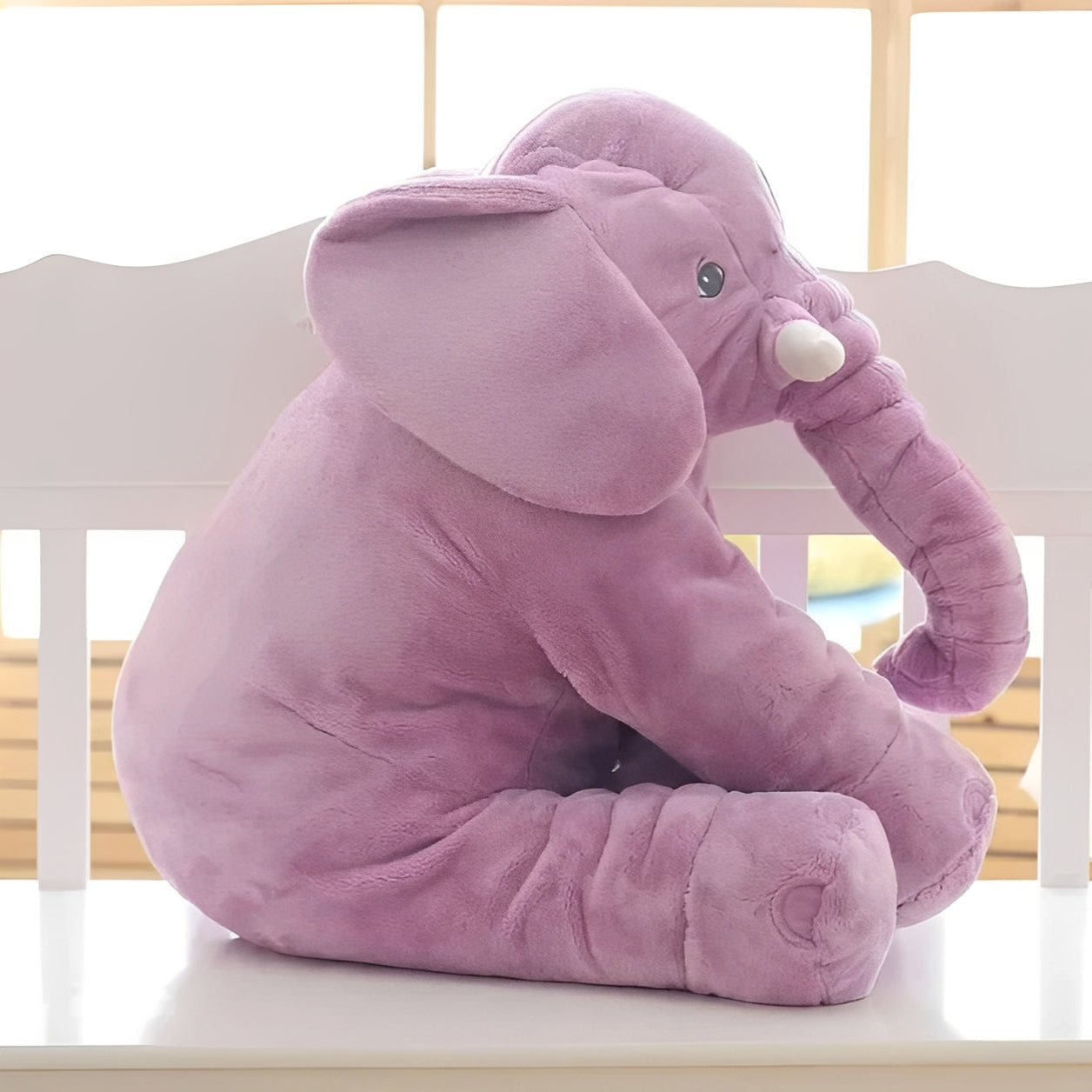 Elephant Plush Support Pillow for Play and Lounging