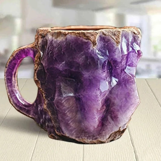 Crystal Look Coffee Mug with Handle and Heat Resistance