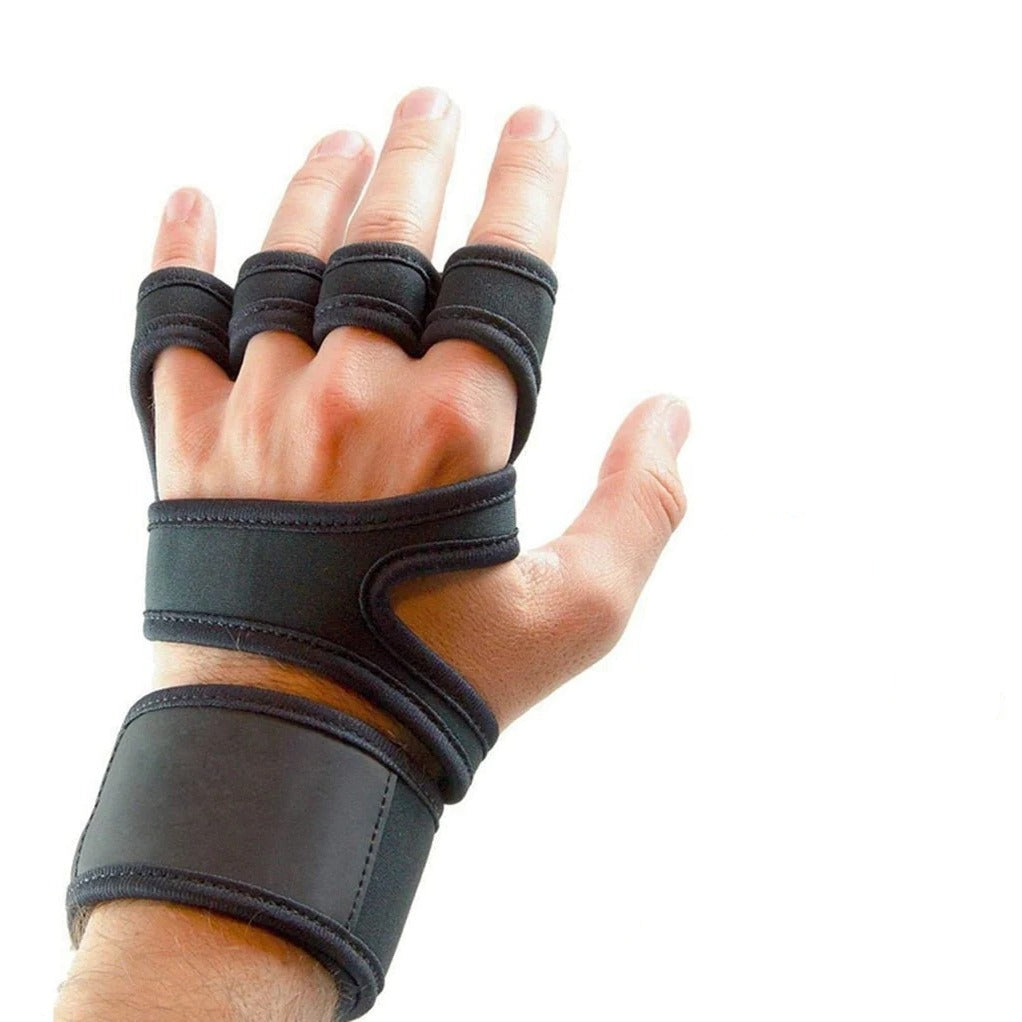 Open Back Gloves with Breathable Fingerless Design