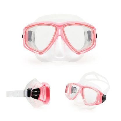 Tempered Glass Scuba Diving Mask with Adjustable Silicone Strap
