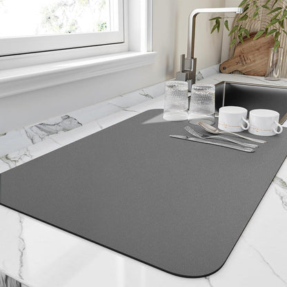 Absorbent Dish Drying Mat for Kitchen Countertops