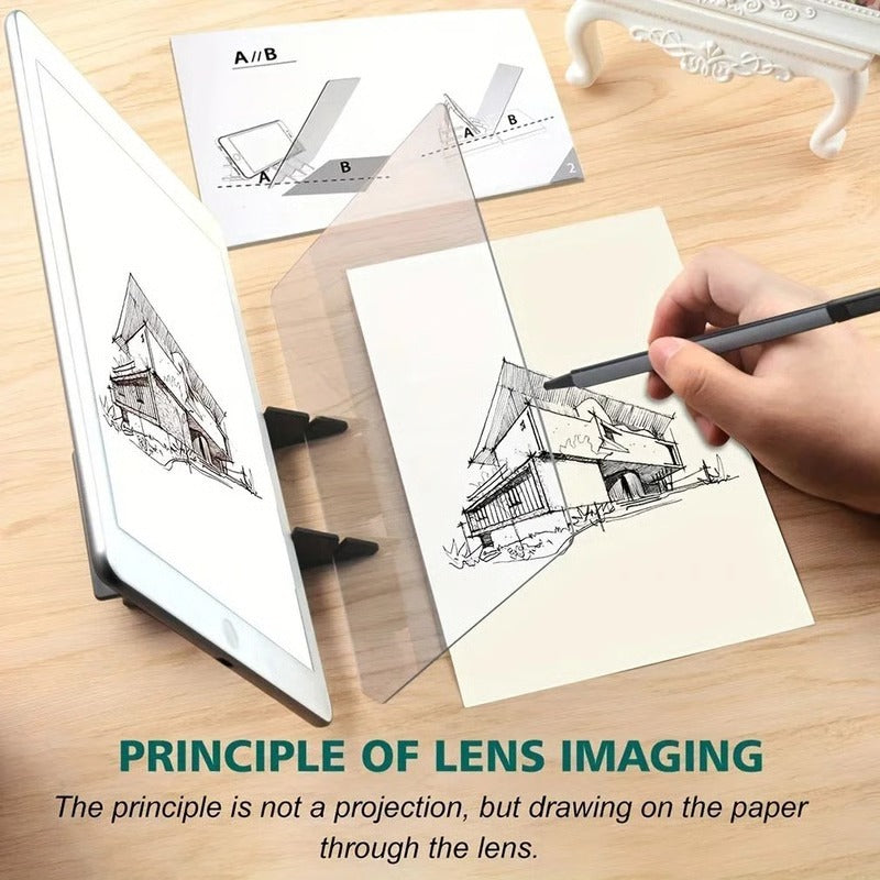 Transparent Sketch Tracing Pad with Light-Guided Projection for Drawing Accuracy
