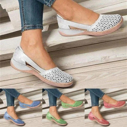 Casual Flats with Wide Toe Box and Built In Arch Support for Women