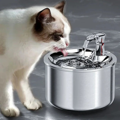 Automatic Cat Water Dispenser with Filtration System and Motion Sensor