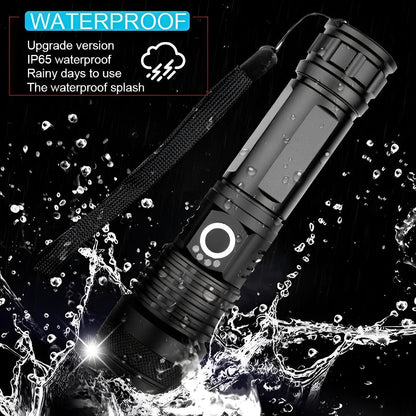 Rechargeable LED Flashlight with Multiple Brightness Modes